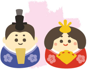 ひな人形のイラスト